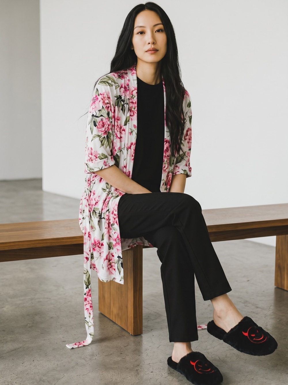 Show me your Mumu, floral wrap robe size 0/S GUC